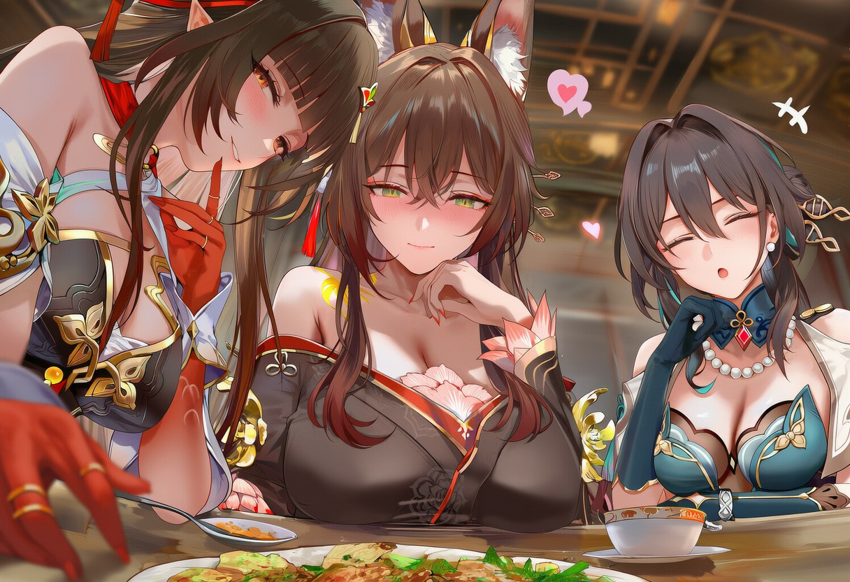 二次元美少女茶话会 温馨氛围感拉满