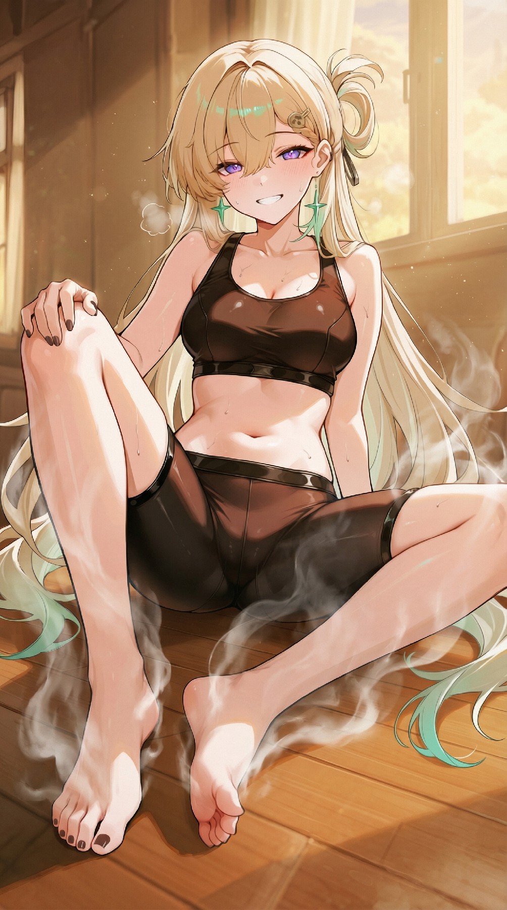 元气少女的活力运动风造型