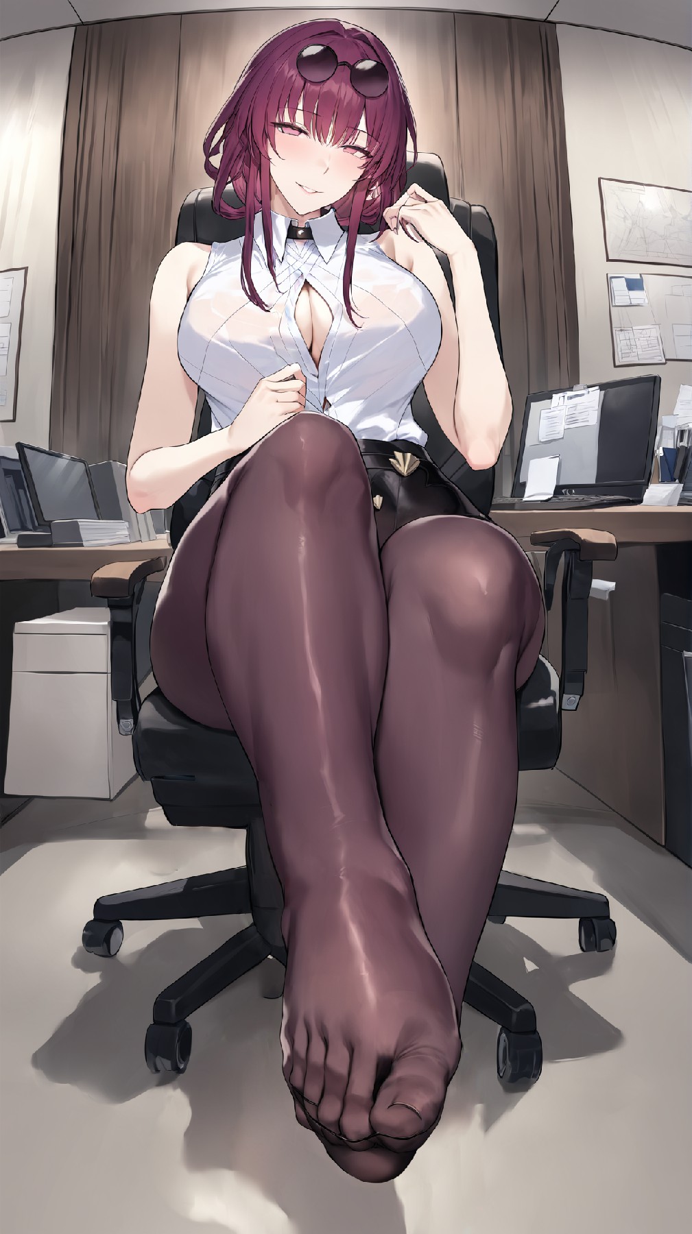 职场酷飒御姐的魅力瞬间