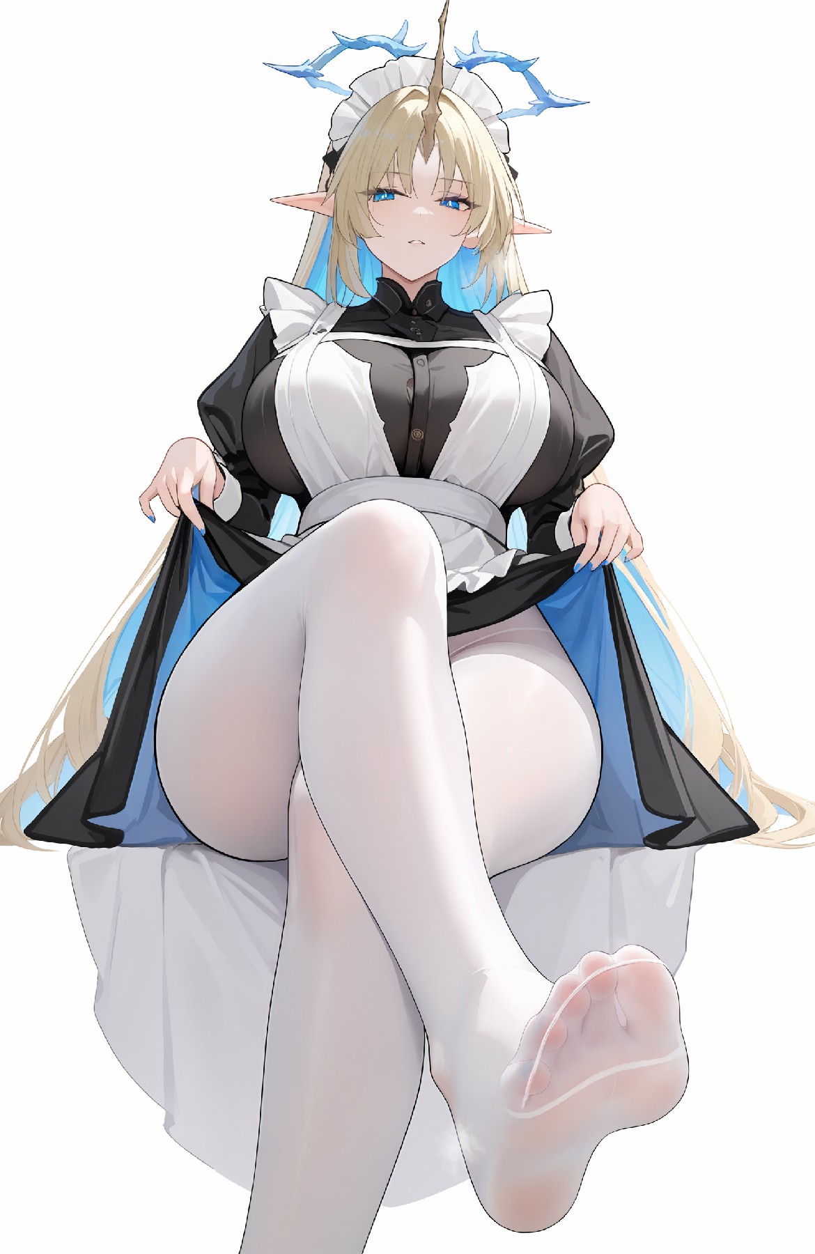 精致二次元女仆角色，独特造型超吸睛