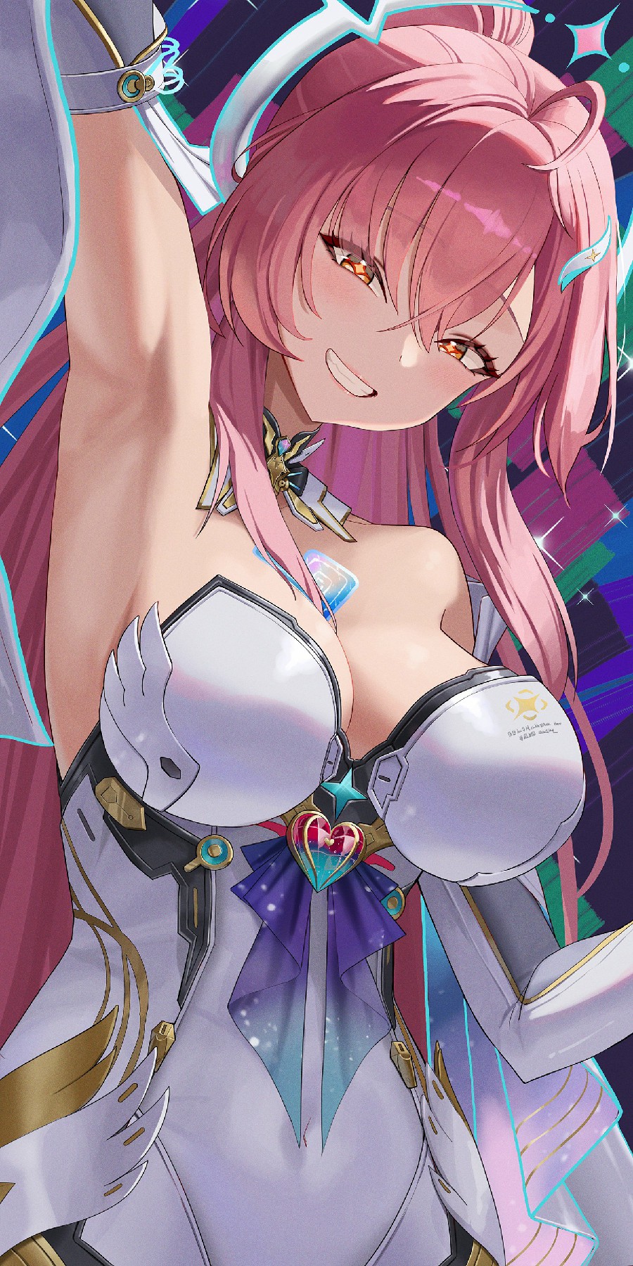 梦幻粉色系二次元美少女登场