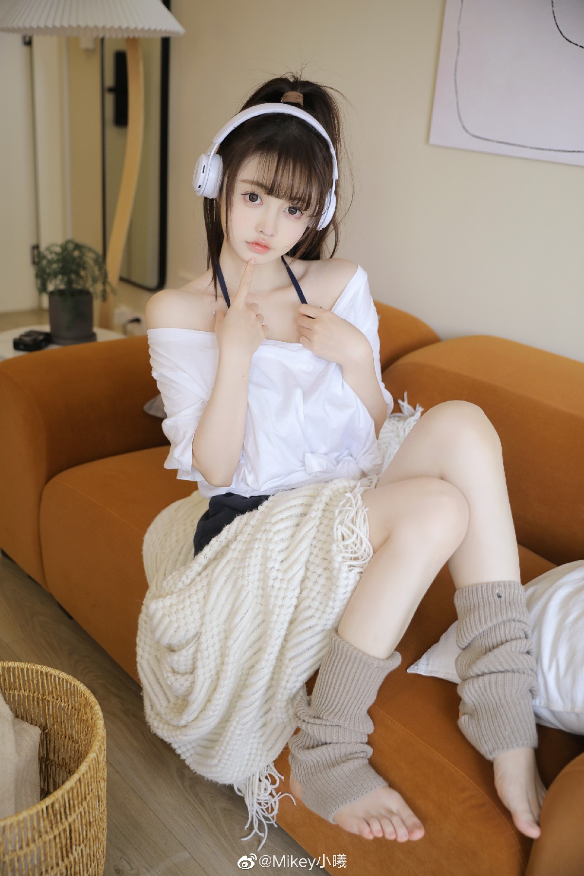 耳机少女宅家ootd|慵懒氛围感拉满