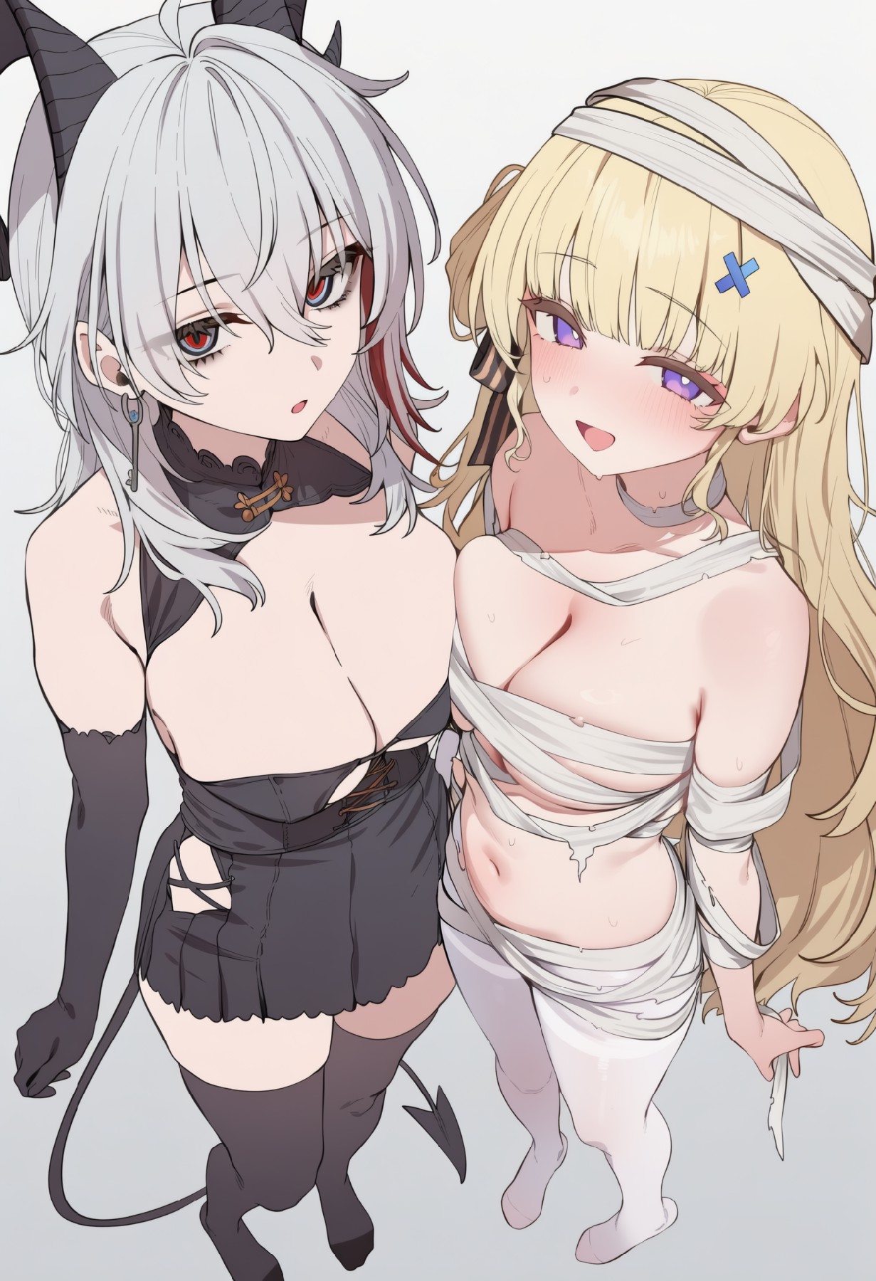 暗黑恶魔与纯白绷带少女的魅力碰撞