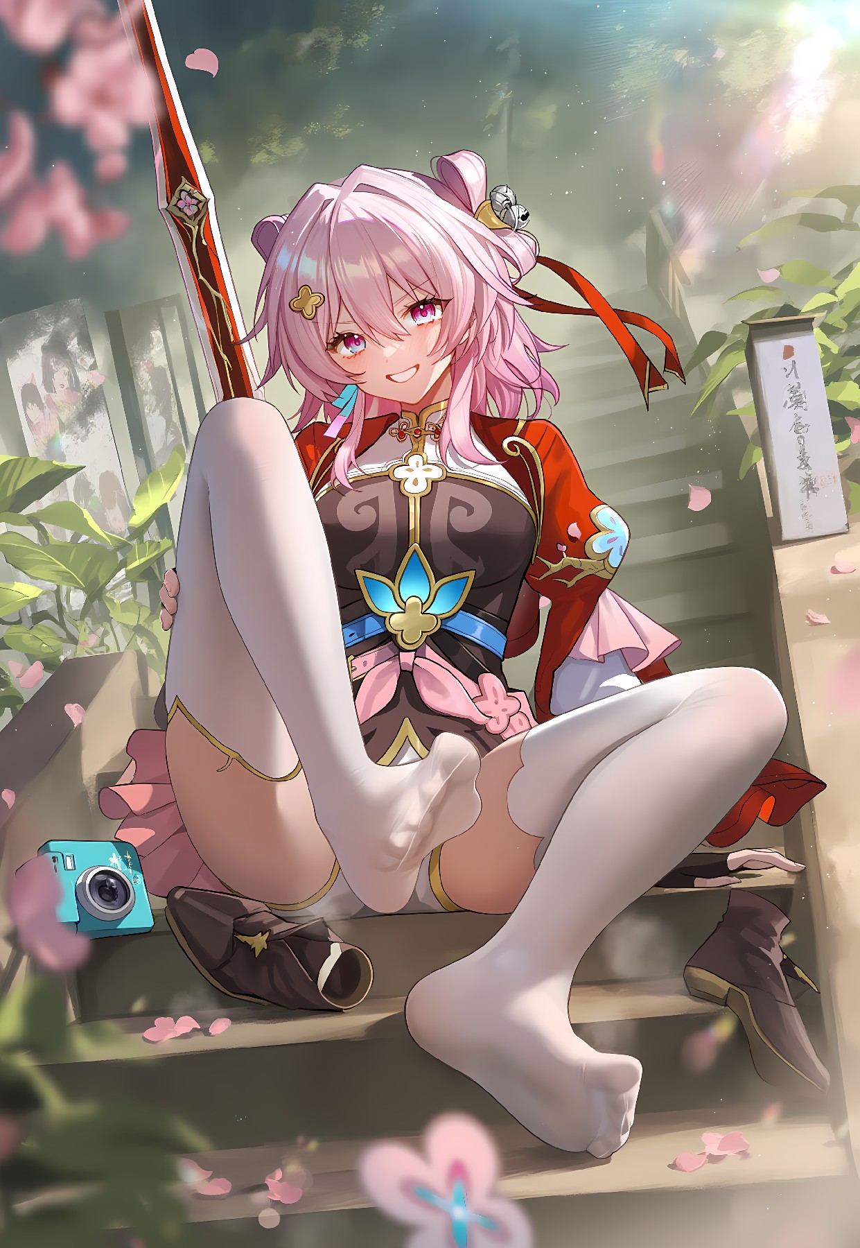 古风美少女的惬意时光