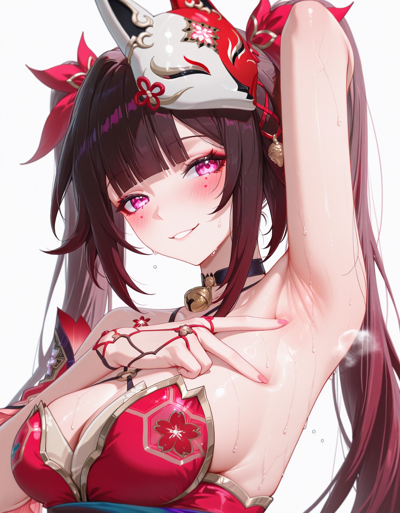 星穹铁道花火湿身出镜 粉眸狐面魅惑拉满